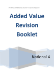Added Value Revision Booklet