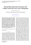 Hybrid Photovoltaic-Fuel Cell System with Voltage Control