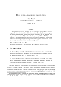 Risk premia in general equilibrium