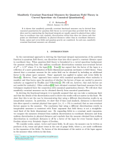 Manifestly Covariant Functional Measures for Quantum Field Theory