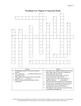 Chapter 6 Crossword Puzzle