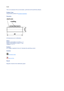 HMagn4: Coil with ferromagnetic core