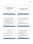 The Pharmacist`s Role in Advanced Cardiac Life Support