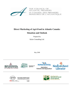 Direct Marketing of Agri-Food in Atlantic Canada