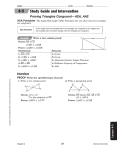 Study Guide and Intervention Proving Triangles Congruent—ASA