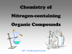 Chemistry of Nitrogen-containing Organic
