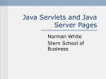 Java Servlets and Java Server Pages