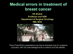 Medical errors in treatment of breast cancer