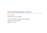 functional programming in practice