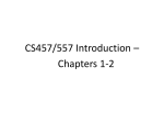 Introduction - CS 457/557 : Database Management Systems