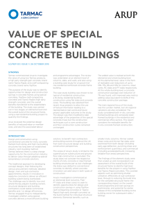 value of special concretes in concrete buildings