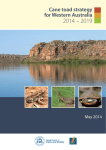 Cane Toad Strategy for Western Australia 2014 – 2019