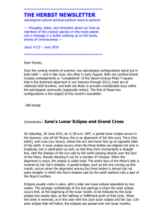 June`s Lunar Eclipse and Grand Cross