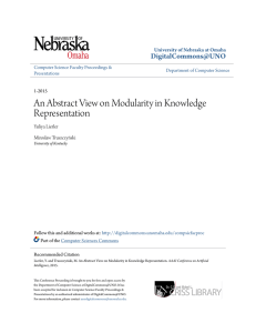 An Abstract View on Modularity in Knowledge Representation