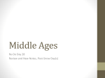 Middle Ages - River Mill Academy