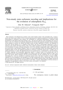Edmond and Huh 2003 - Department of the Geophysical Sciences