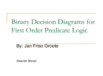 Binary Decision Diagrams for First Order Predicate Logic