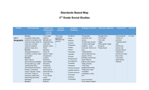 Standards Based Map 3rd Grade Social Studies Timeline NxG