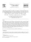 Antisocial personality disorder as a predictor of criminal behaviour in