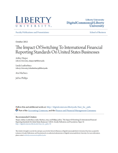 The Impact Of Switching To International Financial Reporting