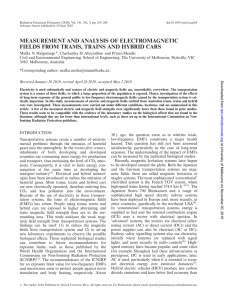 measurement and analysis of electromagnetic fields from trams