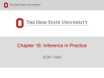 Chapter 16 Slides: Inference in Practice