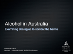 Community Perceptions and Alcohol