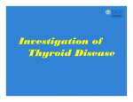 Investigation of Thyroid Disease