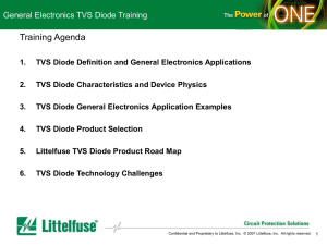 Section 1 TVS Diode Definition and General Electronics Applications