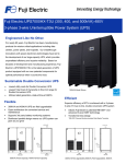 Fuji Electric UPS7000HX-T3U (300, 400, and 500kVA) 480V 3