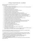 AP Biology – Ecology Unit Study Guide – C. Gray Mitchell This list is