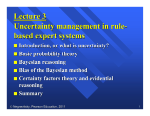 Lecture 3 Uncertainty management in rule- based