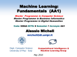 Machine Learning - Dipartimento di Informatica