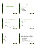 Data Representation Outline Radix Numbering Systems From Radix