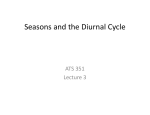 Seasons and the Diurnal Cycle