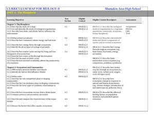 Biology II Curriculum - Shamokin Area School District