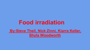 Food irradiation - West Branch Local School District