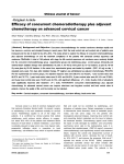 Efficacy of concurrent chemoradiotherapy plus adjuvant
