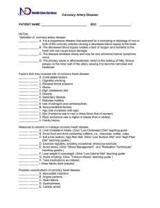 Coronary Artery Disease