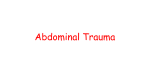 blunt abdominal trauma