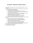 Project-worksheet for Dialysis for Kidney Failure