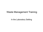Biohazardous Waste Reduction Training