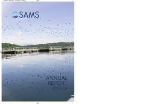 annual report - The Scottish Association for Marine Science