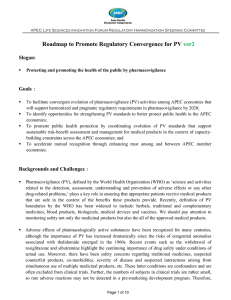 Roadmap to Promote Regulatory Convergence for PV ver2 Slogan