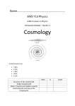 Y13 Cosmology HW booklet