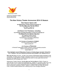 The New Victory Theater Announces 2014