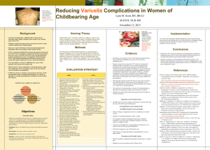 Reducing Varicella Complications in Women of Childbearing Age