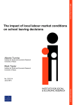 The impact of local labour market conditions on school leaving