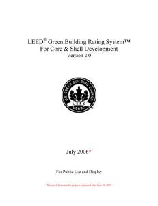 LEED for Core and Shell