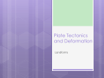 Lecture 1 Plate Tectonics